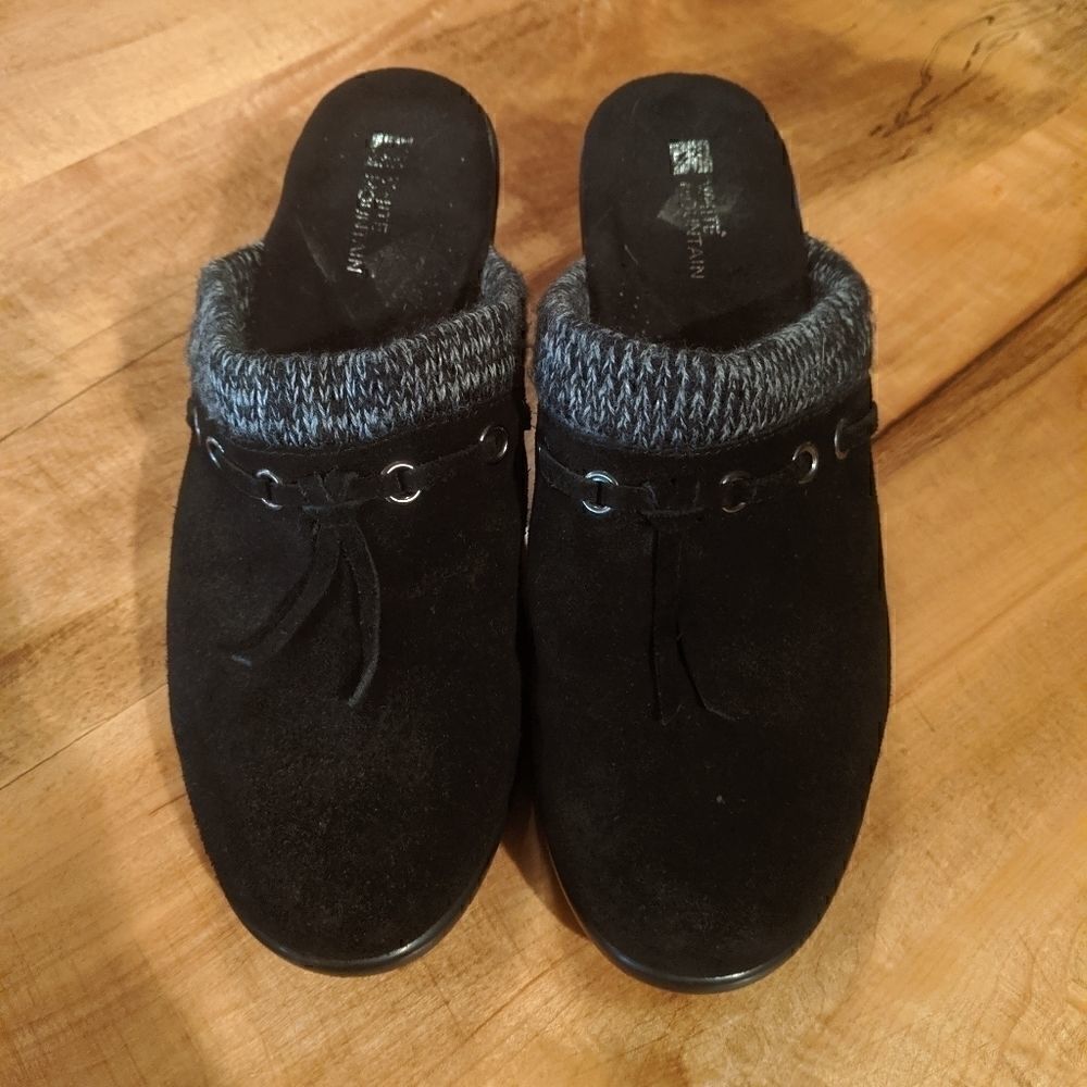 White Mountain Noreaster clog leather black 8.5